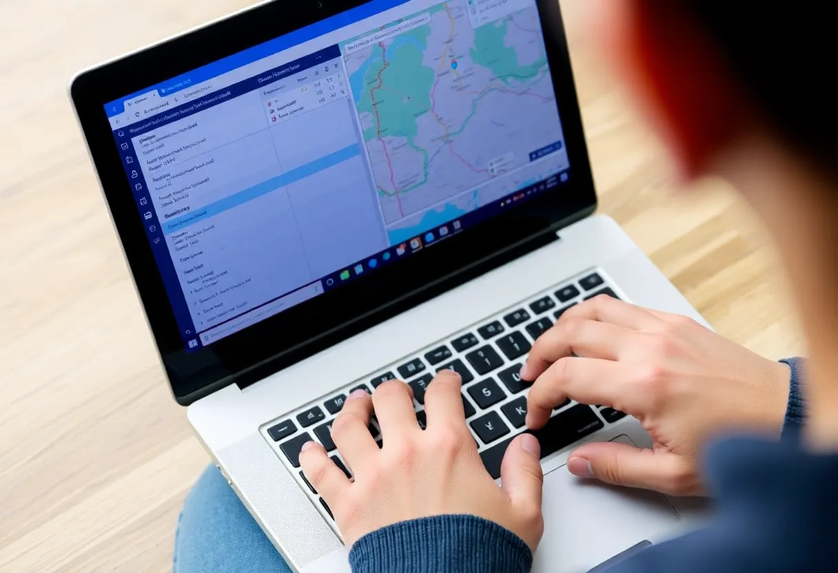 itinerários de trem