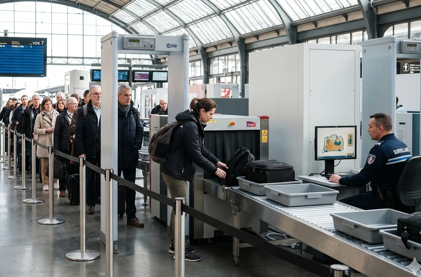 Trem Europa alta velocidade Bagagem