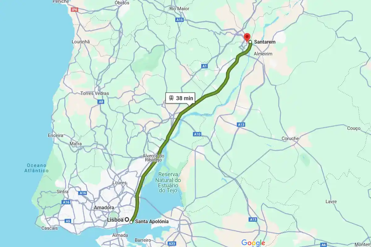 trem lisboa santarem