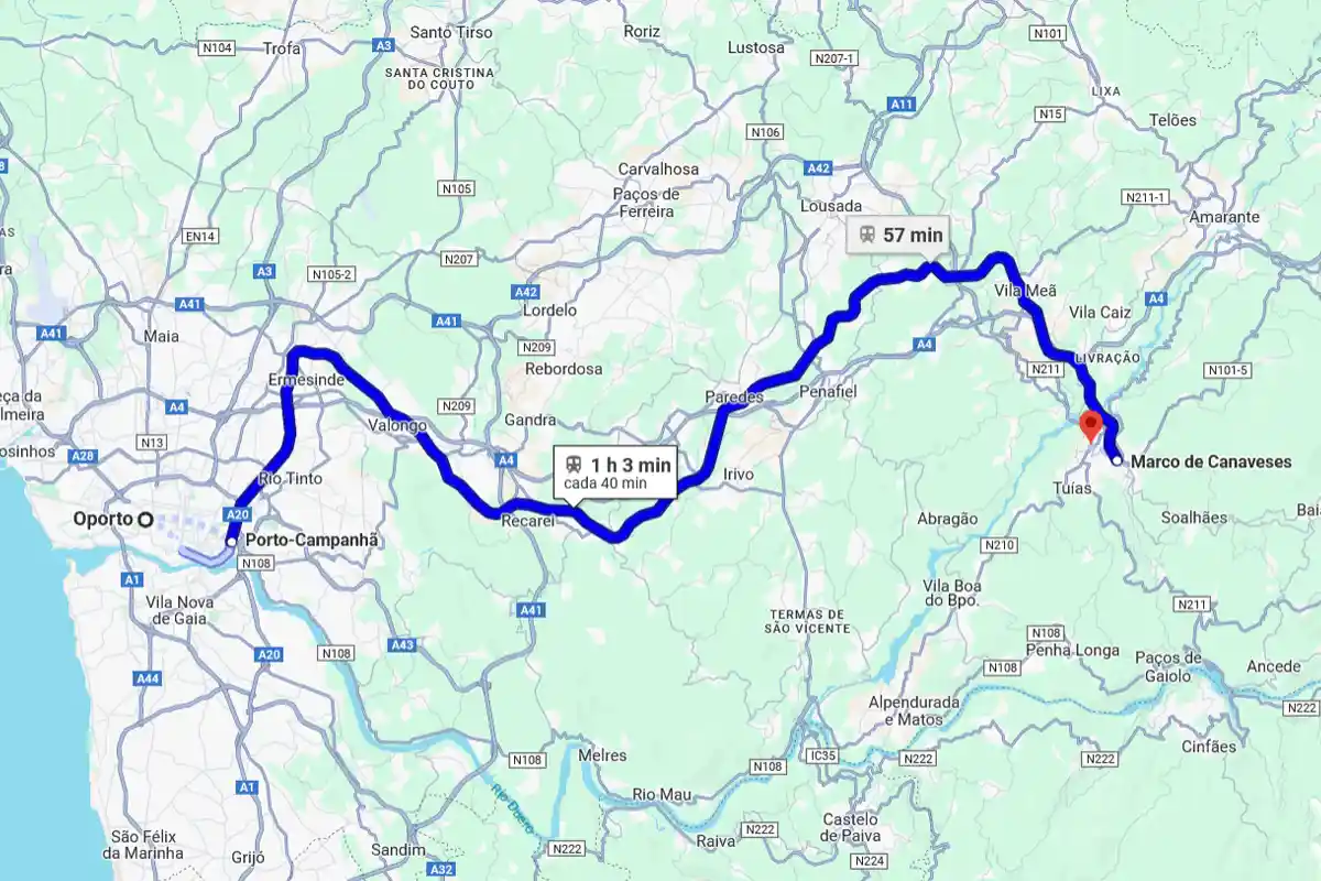 Trem Porto Marco de Canaveses