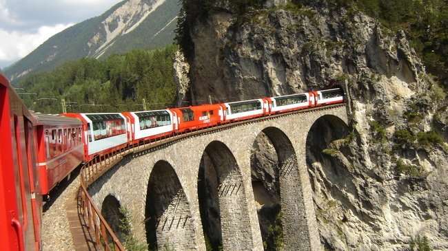 trens panorâmicos suíços